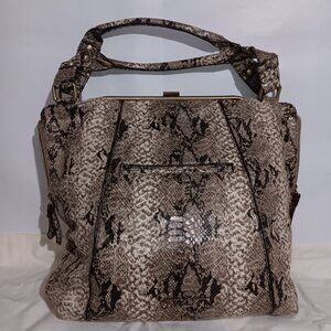 JESSICA SIMPSON  WOMEN'S BAG - TWO HANDLES - ANIMAL PRINT COLOR.
